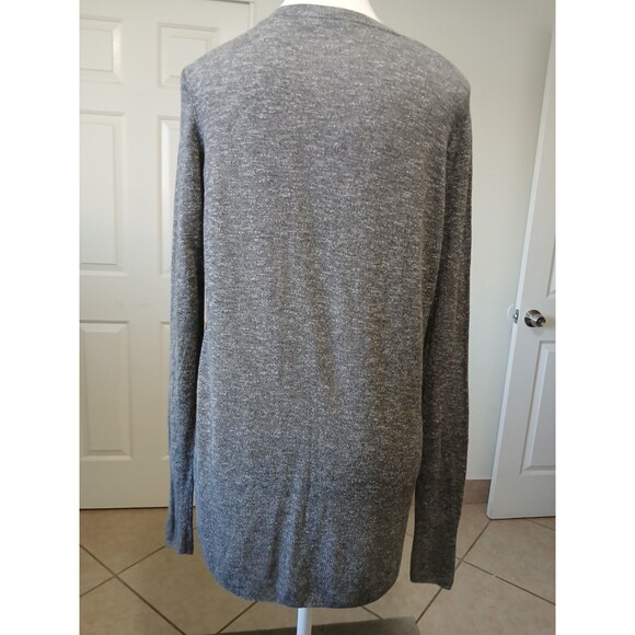 Vince Womens Sweater Gray Soft Linen Rayon Blend Lightweight Pullover Small - Picture 3 of 15